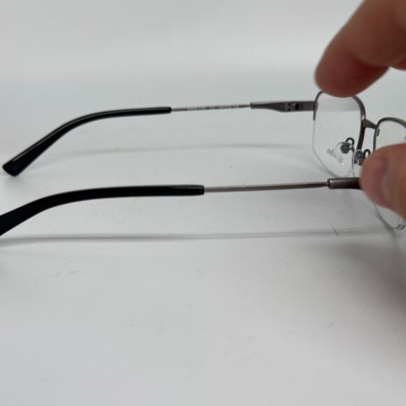 Michael Ryen Eyeglasses Frames MRM-130 Silver PureFlex Half Rim 54-18-145 H16961 - Picture 4 of 7